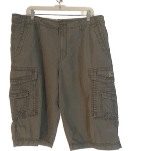 Union Bay Cargo Shorts Mens 36 Gray Relaxed Y2K Baggy Long 15" Inseam Pockets - Picture 1 of 6