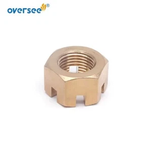 90171-16011 Copper Castle Nut For Yamaha Outboard 40HP 50HP 55HP 60HP 70HP 90HP - Picture 1 of 7