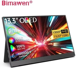 13.3inch OLED 1080P Portable Monitor FHD Response Time 1ms | Switch Laptop Steam - Picture 1 of 6