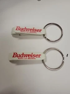 2 budweiser bottle opener keychain White - Picture 1 of 4