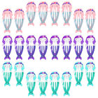 Set Of 5 Kids Hair Accessories For Girls Pink Mermaid Clip Suit
