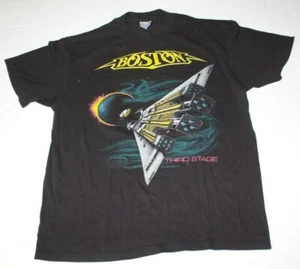 1986 Boston Vintage SHIRT Third Stage Concert Tour Large Spring Ford Tag - Bild 1 von 6