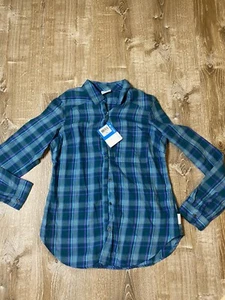 NWT Columbia Women's Piper Ridge Long Sleeve Shirt Plaid Size M $60 Retail - Picture 1 of 7