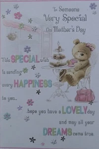 TO SOMEONE VERY SPECIAL ON MOTHER'S DAY- MOTHER'S DAY CARD 9.5X 6.5INS - Picture 1 of 2