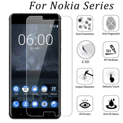 Protection Glass For Nokia 1.3 1.4 2.4 3.4 5.3 C10 C20 5.4 G10 G20 X10 X20 C21 6 - Image 1 of 4