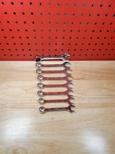 MAC Tools 8-Piece Stubby Short Metric 12-19mm Combination Wrench Set 12-Point - Picture 1 of 24