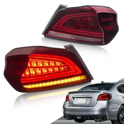 Luces traseras LED VLAND para Subaru WRX / WRX STI 2015-2021 con luz trasera secuencial Foto 1 de 4