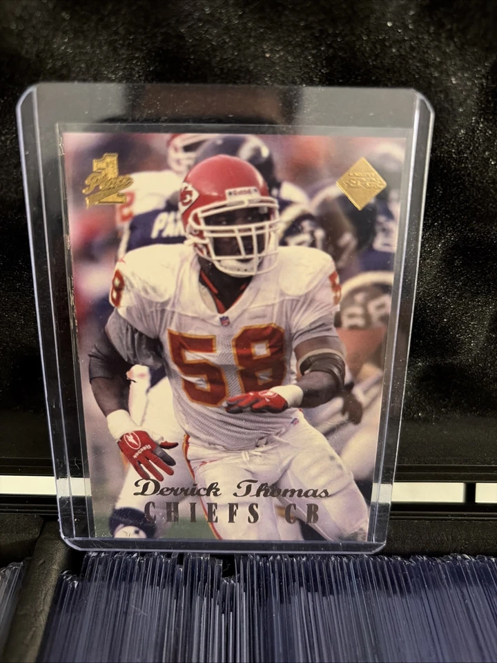1998 Collector's Edge 1-е место - Derrick Thomas #214 карта ошибок CB - Изображение 1 из 3