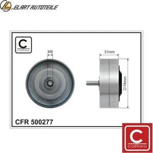 Idler Guide Pulley V-ribbed Belt 500277 for Audi A8D3 VW Phaeton 3.7L 8cyl - Picture 1 of 6