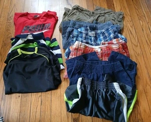 Youth Boys - 9 pc Assorted Shorts and Tshirt Bundle. Size Large (10-12) - Picture 1 of 12