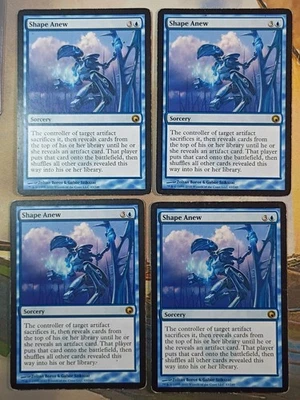 Shape Anew x4 Heavy Play MTG Magic the Gathering Scars of Mirrodin - Image 1 of 2