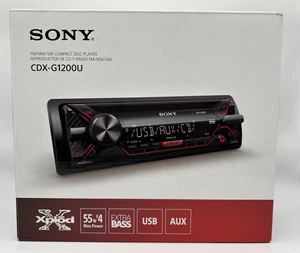 Sony CDX-G1200U CD Player Car Stereo iPhone Android MP3 USB Aux AM FM SW &Remote - Picture 1 of 6