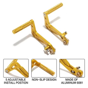 For Go Kart Universal Adjustable Brake Throttle Pedals Brake Accelerator Footpeg - Picture 1 of 12