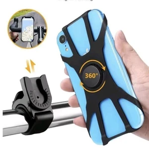 Soporte para móvil bicicleta silicona universal manillar soporte para móvil 360 grados - Imagen 1 de 10