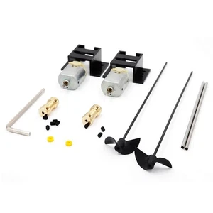 Juego de 2 motores RC Boat Drive Set 130 asiento motor eje hélices kit modelo RC envío - Imagen 1 de 14