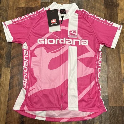 Giordana Cycling Vero Pro Jersey Women Size XL Pink Full Zip Short Sleeve - Image 1 of 4