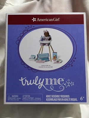 New American Girl Caring for Baby Set Little Bitty Baby 8" Doll Dark Skin Highch - Image 1 of 4