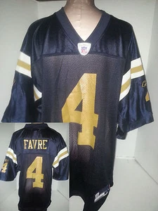 MAGLIA CALCIO NFL NEW YORK JETS #4 BRETT FAVRE NFL TAGLIA YOUTH L 14-16 COME NUOVA - Foto 1 di 10