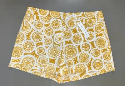 Pantalones Cortos Trina Turk Corbin 2 Amarillos Mimosa Talla 8 ($198) Nuevos con Etiquetas Resort Short Foto 1 de 4