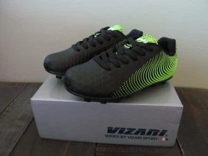Jugend Kind Fußball Stollenschuh Größe 11C schwarz grün neu - Bild 1 von 6