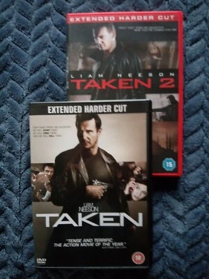 😎 TAKEN & TAKEN 2 💥🔫 ( EXTENDED DVD 🎥 VERSIONS ) ⭐ VERY GOOD ⭐ - Image 1 of 4