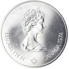 [#1020768] Pièce de monnaie, Canada, Elizabeth II, Jeux olympiques de 1976 - Athlète avec torche, 5 Dol