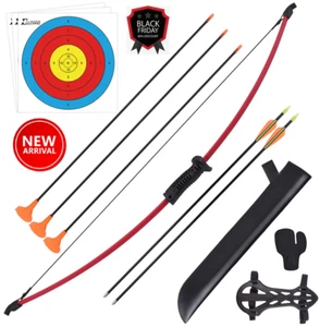 Bow and Arrow Set Compound Kit Target Practice Archery Hunting Mature Outdoor - Picture 1 of 6