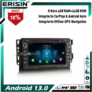 8 Kern Android 13 Autoradio GPS DAB+Navi DVD Chevrolet Buick Enclave GMC HUMMER - Bild 1 von 24