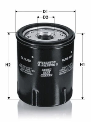 FILTRO OLIO PANDA PUNTO 1.2 1.4 BENZINA FIAT OL304 TECNECO - Image 1 of 4