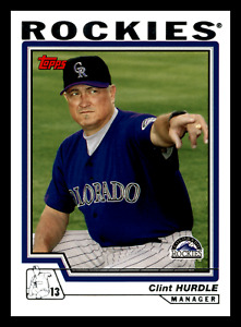 2004 Topps Clint Hurdle Manager Colorado Rockies #276 Centered Mint