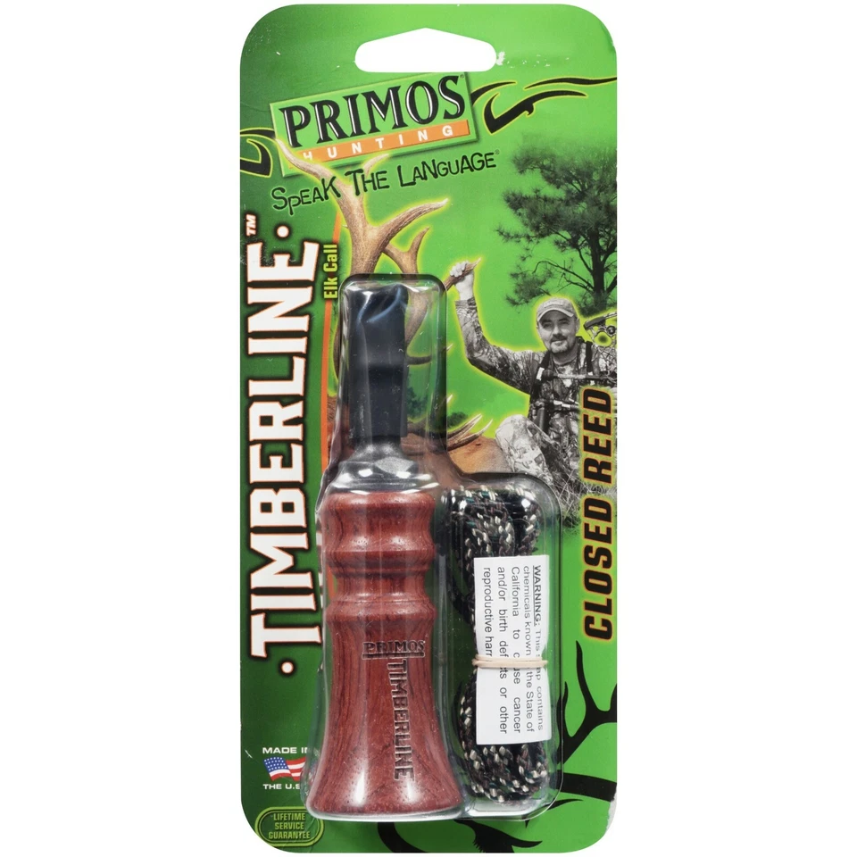  Elk Call Primos "Timberline" 9501 Closed Reed Wood Barrel New Sealed Package! - Image 1 of 4