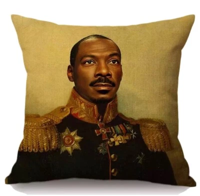 NEW Eddie Murphy Portrait Throw Pillow Cover Case 18 X 18 Funny Gift For Fan - Image 1 of 2