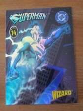Promo Card - Wizard Series 4 #14 1996 Electric Superman Chromium Refractor ZPR3