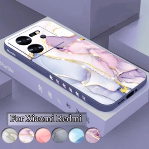 Marble Silicone Phone Case For Xiaomi Redmi Note 14 13 12 11 Pro 13T 13C Cover - Picture 1 of 23