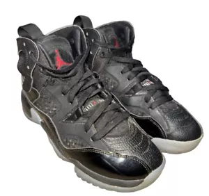 Nike Boys Air Jordan Jumpman Two Trey DQ8431 Black Basketball Shoes Sneakers 6Y - Picture 1 of 8