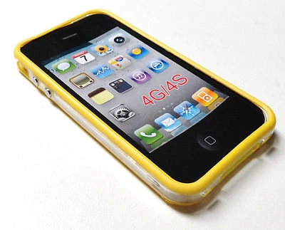 Marco/parachoques de TPU amarillo para iPhone 4 - 4G/4S  Foto 1 de 4