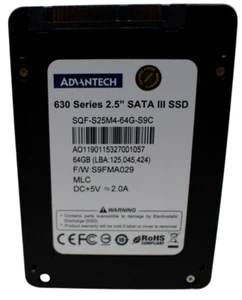 Advantech SQF-S25M4-64G-S9C 64 Go SSD SATA 2,5" prix avec TVA 100 % santé - Photo 1/2