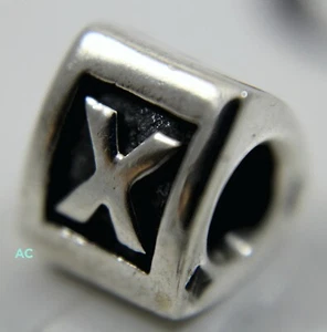 Neu Original Pandora Sterlingsilber Buchstabe X Charm Bead 790323X - Bild 1 von 3