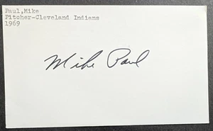 Mike Paul - 1968 Debut Autographed GPC - Chicago Cubs - Picture 1 of 3