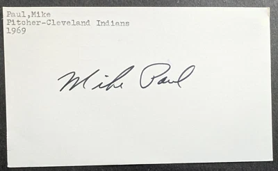 Mike Paul - 1968 Debut Autographed GPC - Chicago Cubs - Image 1 of 3