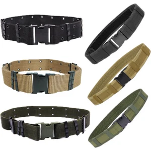 Men's Military Tactical Adjustable ABS Buckle Military Combat Hunting Pant Belts - Picture 1 of 25