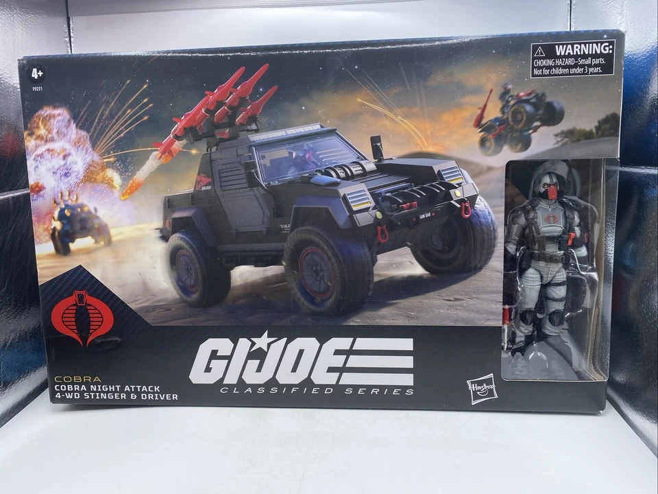 HASBRO GI JOE CLASSIFIED SERIESCOBRA NIGHT ATTACK 4-WD STINGER & DRIVER#120