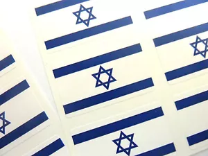 Mini Confezione Adesivi, Etichette Autoadesive Bandiera Israele, FR148 - Foto 1 di 2