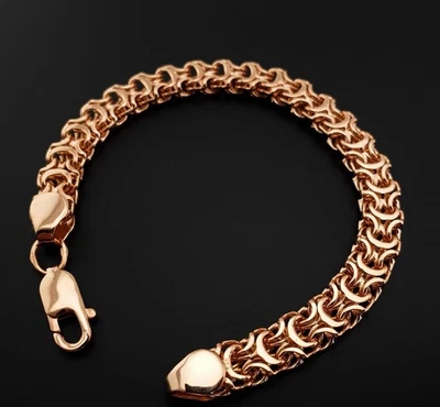 Bracelet 925 Sterling Silver and 14K Rose Gold Plated . 21cm - Image 1 of 2