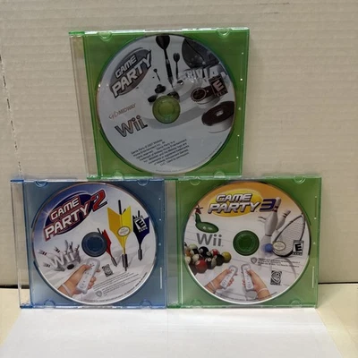Game Party 1 / 2 / 3 (Nintendo Wii) DISC Only - Lot - Bundle - Image 1 of 4