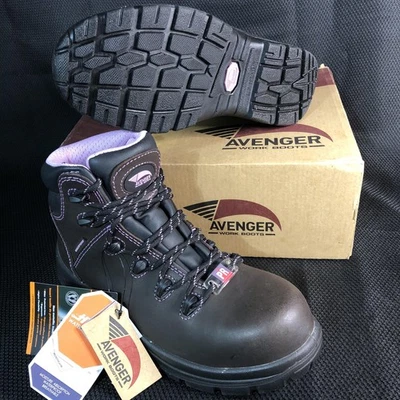 Avenger Boots Womens Size 7.5 Wide Framer Composite Toe Safety Waterproof A7123 - Image 1 of 4