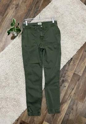 J.crew Size 28 Army Green Mid Rise Toothpick Skinny Ankle Pants - Image 1 of 4