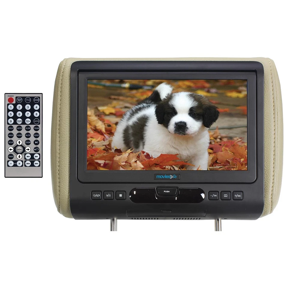 AUDIOVOX AVXMTGHR9HD 9" HEADREST HD VIDEO MONITOR w/ DVD PLAYER & HDMI INPUT NEW - Image 1 of 4