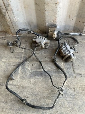 2008 2009 Honda TRX700XX OEM Front Brake System Caliper Master Cylinder - Image 1 of 4