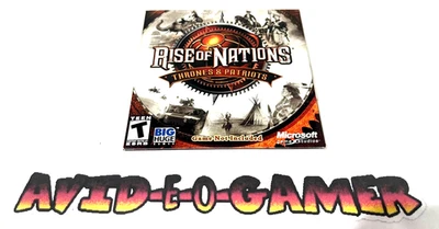 Rise of Nations Thrones & Patriots PC NTSC Trial Disc Collectable New Sealed - Image 1 of 4